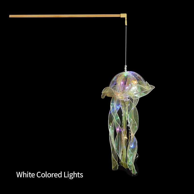 Jellyfish Night Light Lamp Portable Flower Lamp Girl Room Atmosphere Decoration Lamp, Bedroom Night Lamp, Home Decoration