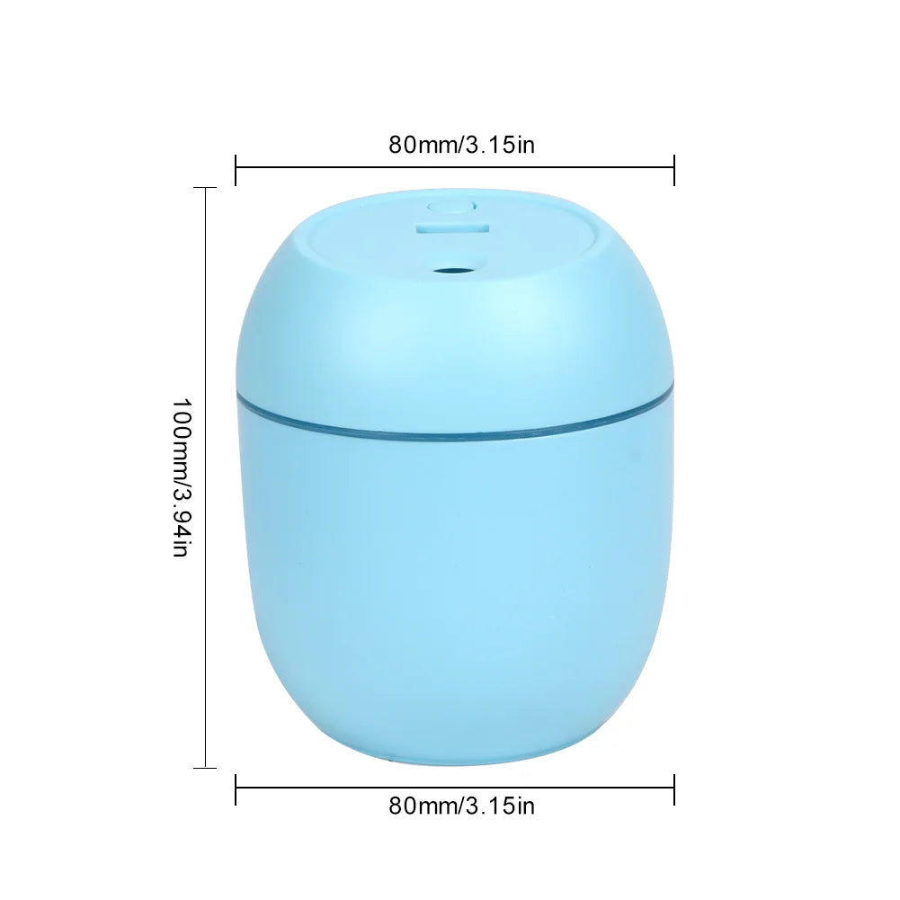 USB Mini Air Humidifier Aroma Essential Oil Diffuser for Home Car Ultrasonic Mute Mist Maker Diffuser with LED Color Lamp