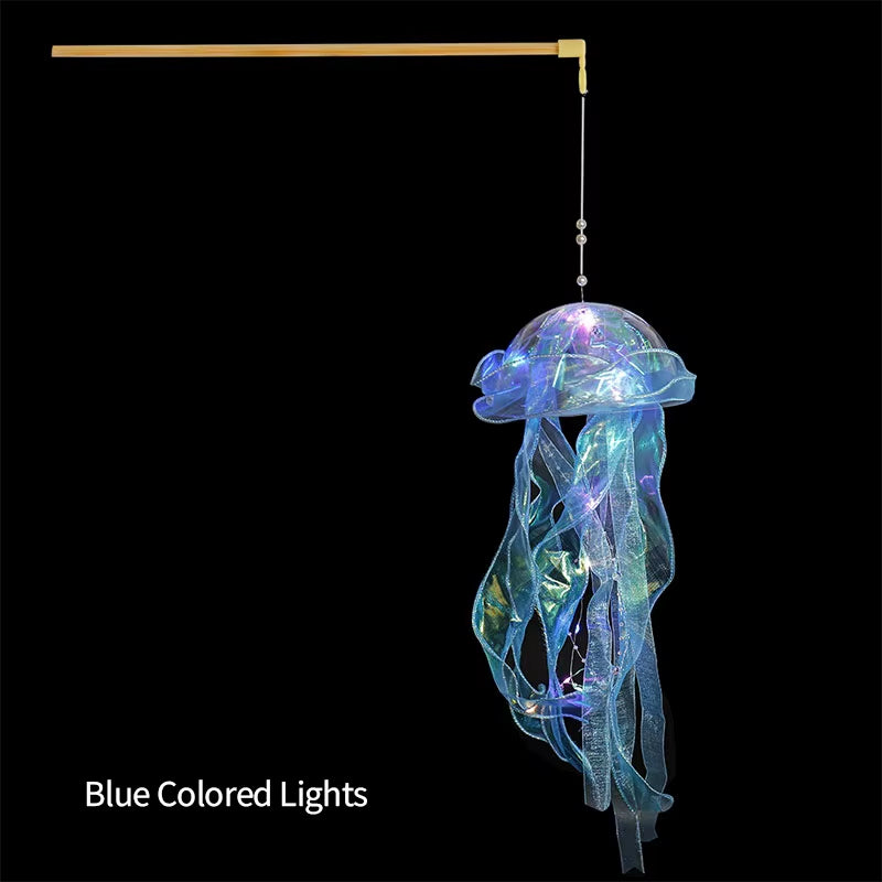 Jellyfish Night Light Lamp Portable Flower Lamp Girl Room Atmosphere Decoration Lamp, Bedroom Night Lamp, Home Decoration