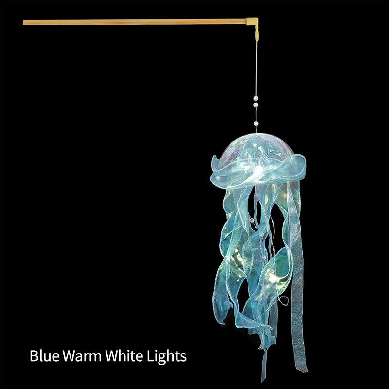 Jellyfish Night Light Lamp Portable Flower Lamp Girl Room Atmosphere Decoration Lamp, Bedroom Night Lamp, Home Decoration