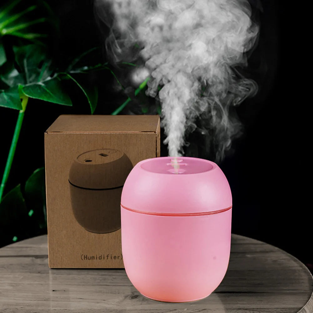 USB Mini Air Humidifier Aroma Essential Oil Diffuser for Home Car Ultrasonic Mute Mist Maker Diffuser with LED Color Lamp