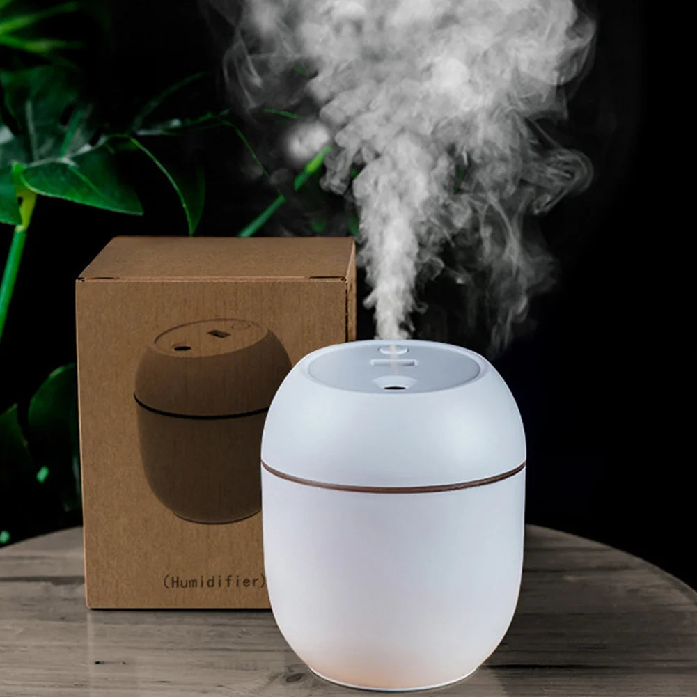 USB Mini Air Humidifier Aroma Essential Oil Diffuser for Home Car Ultrasonic Mute Mist Maker Diffuser with LED Color Lamp